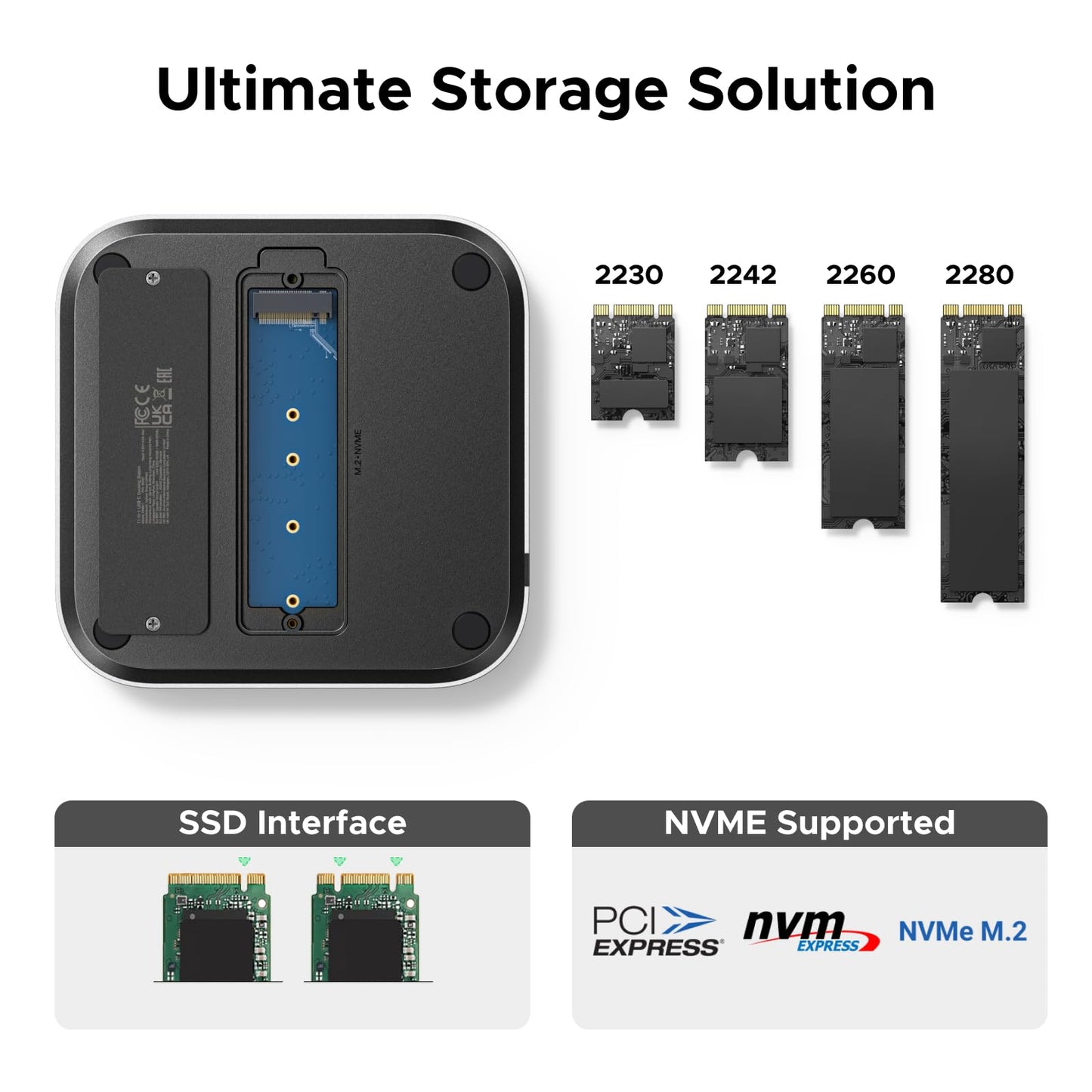 mousebows Mac mini 11-in-1 Docking Station with SSD Expansion