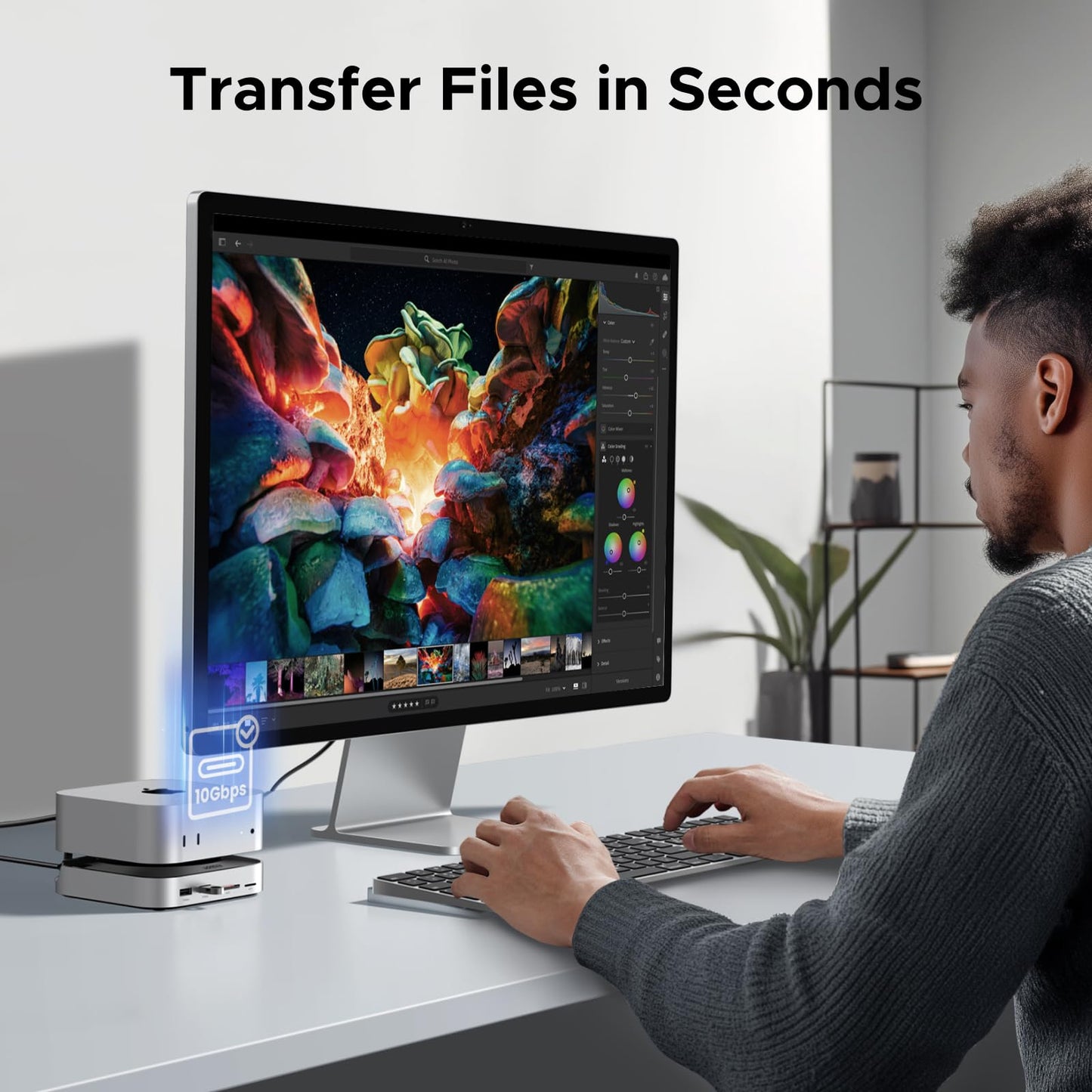 mousebows Mac mini 11-in-1 Docking Station with SSD Expansion