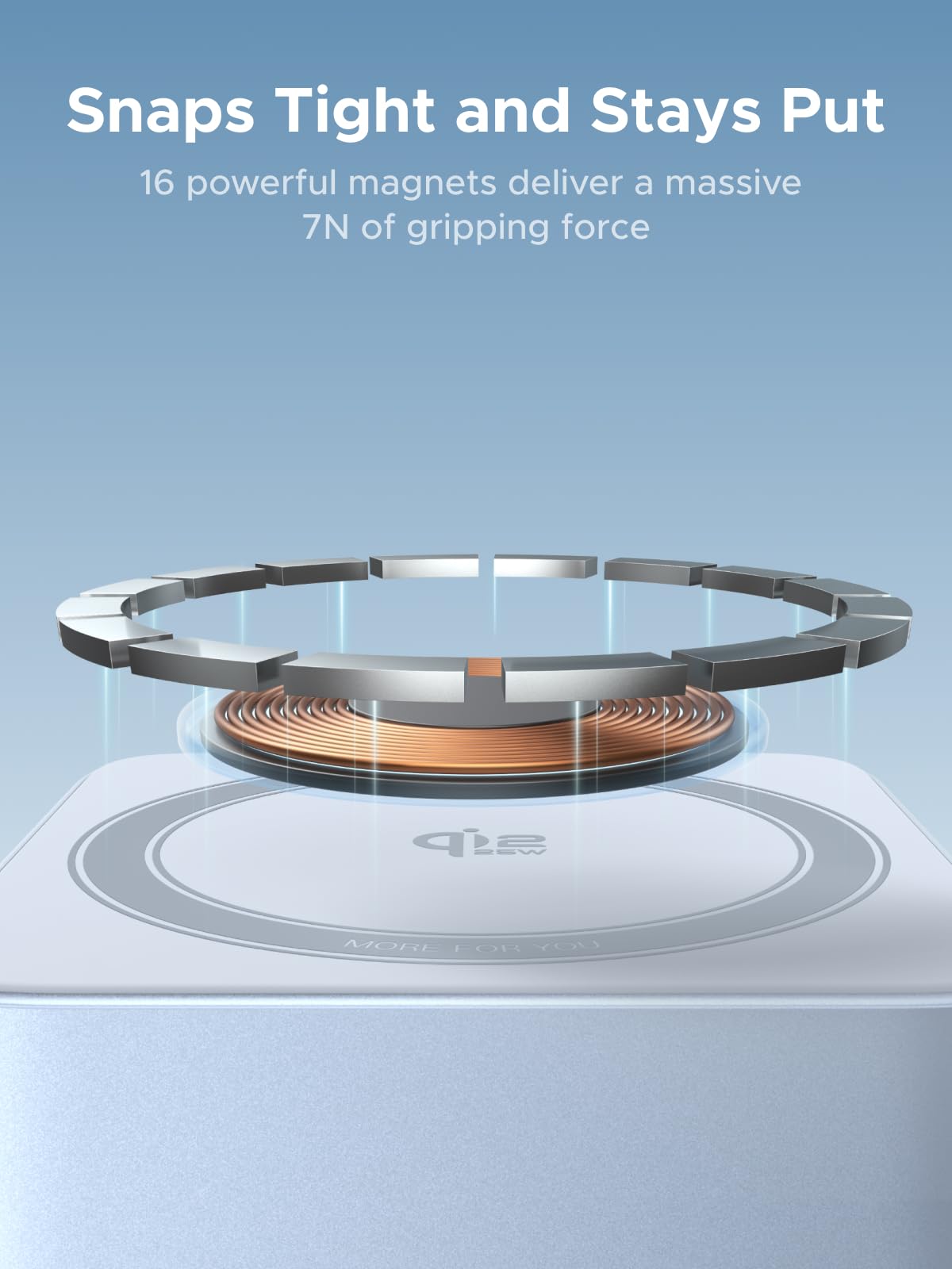 mousebows MagFlow 2-in-1 Magnetic Wireless Charger (Qi2 25W, MagSafe-Compatible)