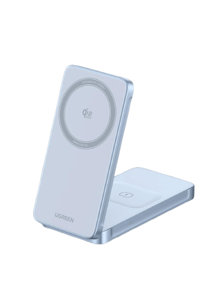 mousebows MagFlow 2-in-1 Magnetic Wireless Charger 25W (MagSafe compatible)