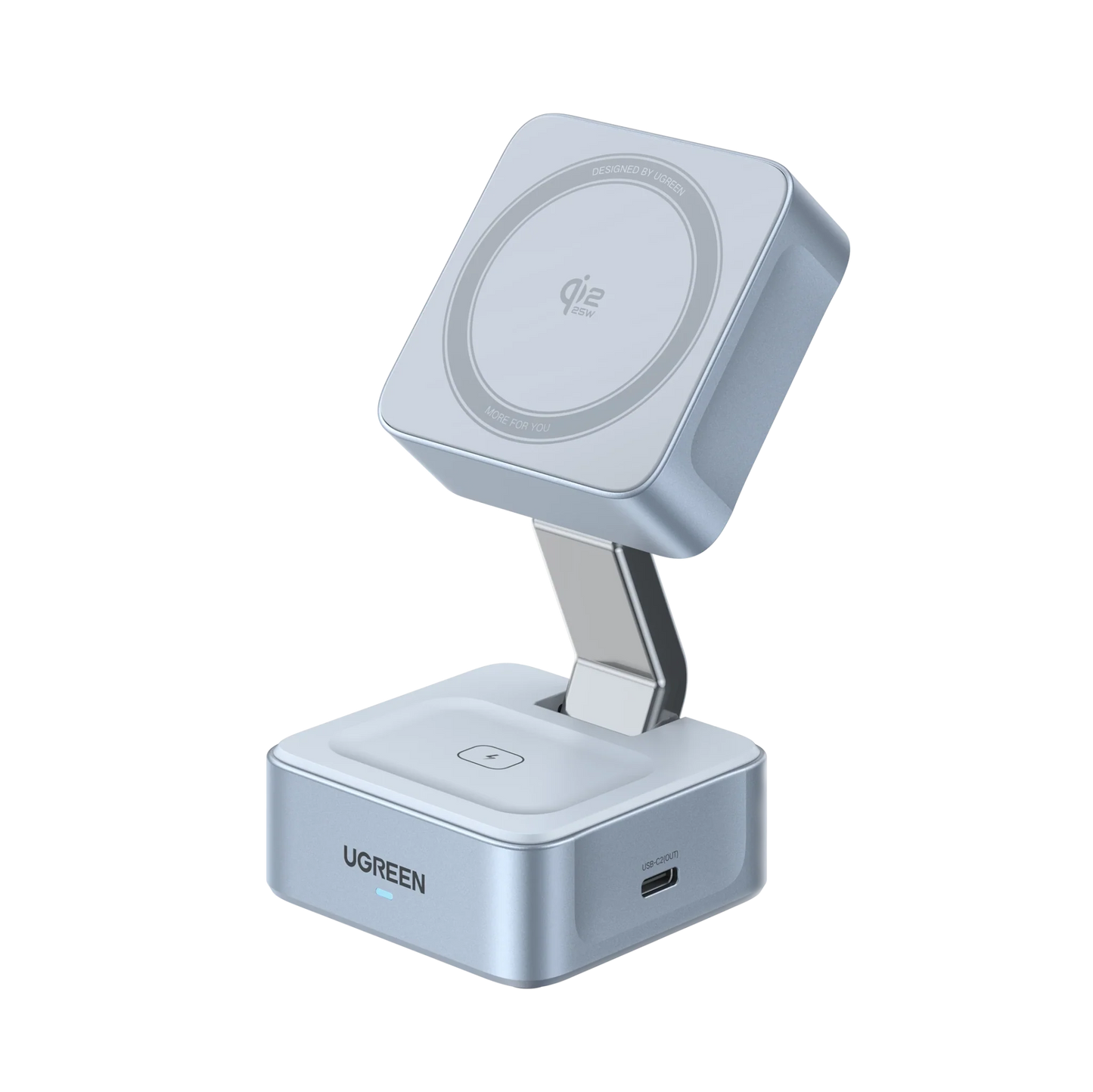 mousebows MagFlow 2-in-1 Magnetic Wireless Charger (Qi2 25W, MagSafe-Compatible)
