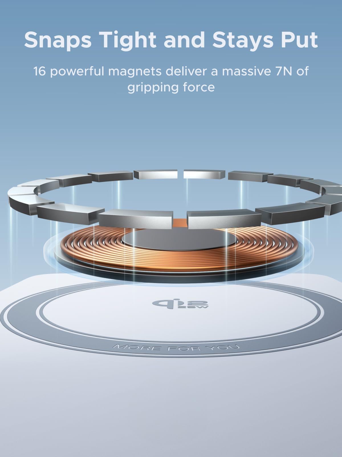 mousebows MagFlow 3-in-1 Magnetic Wireless Charger (Qi2 25W, MagSafe-Compatible)