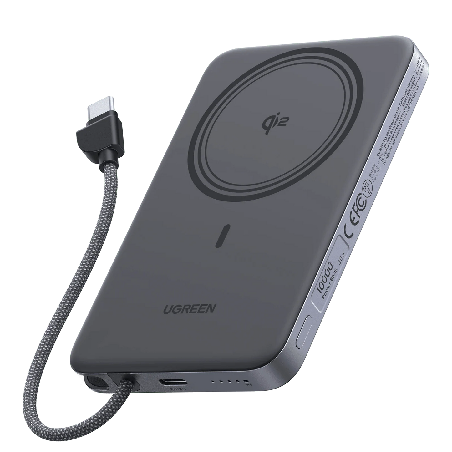 mousebows MagFlow Air Magnetic Power Bank (10000mAh, Qi2 15W)