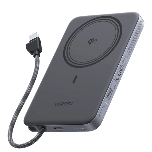 mousebows MagFlow Air Magnetic Power Bank (10000mAh, Qi2 15W)