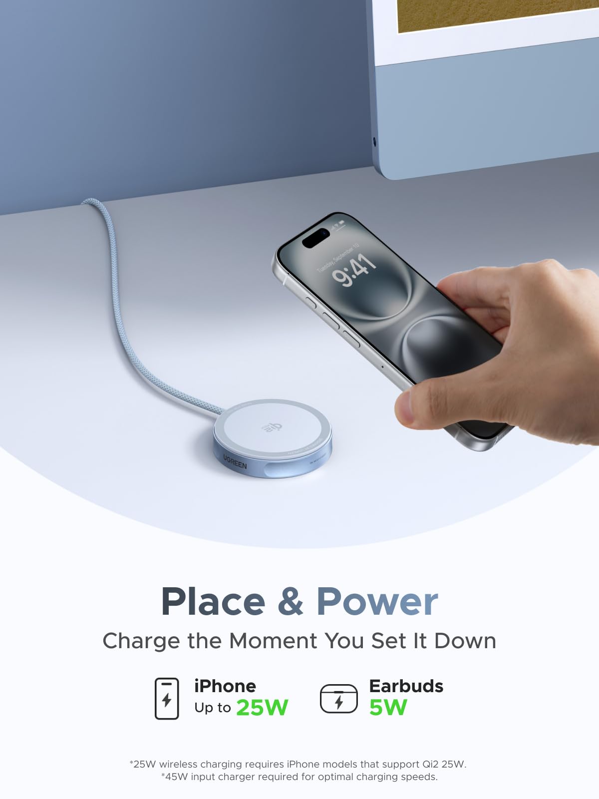 mousebows MagFlow Magnetic Wireless Charging Pad 25W (MagSafe compatible)