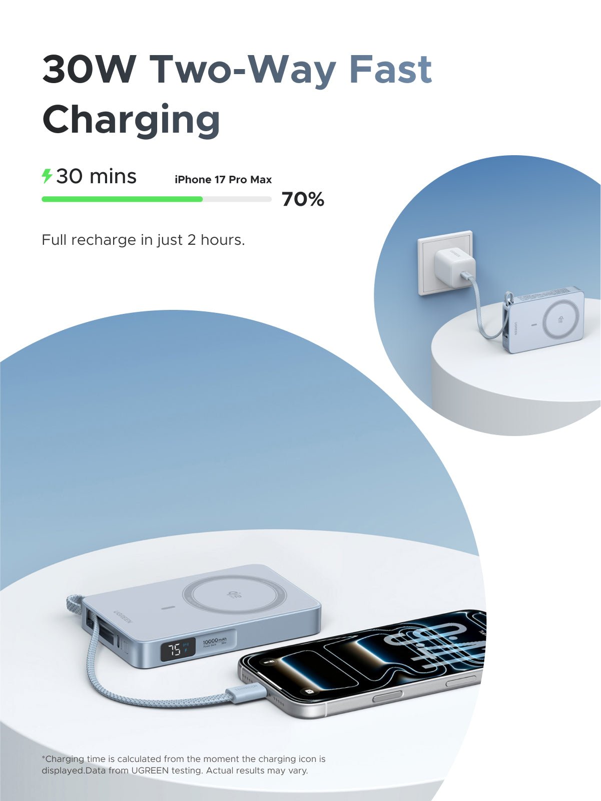 mousebows MagFlow Magnetic Wireless Power Bank 10000mAh Qi2 25W