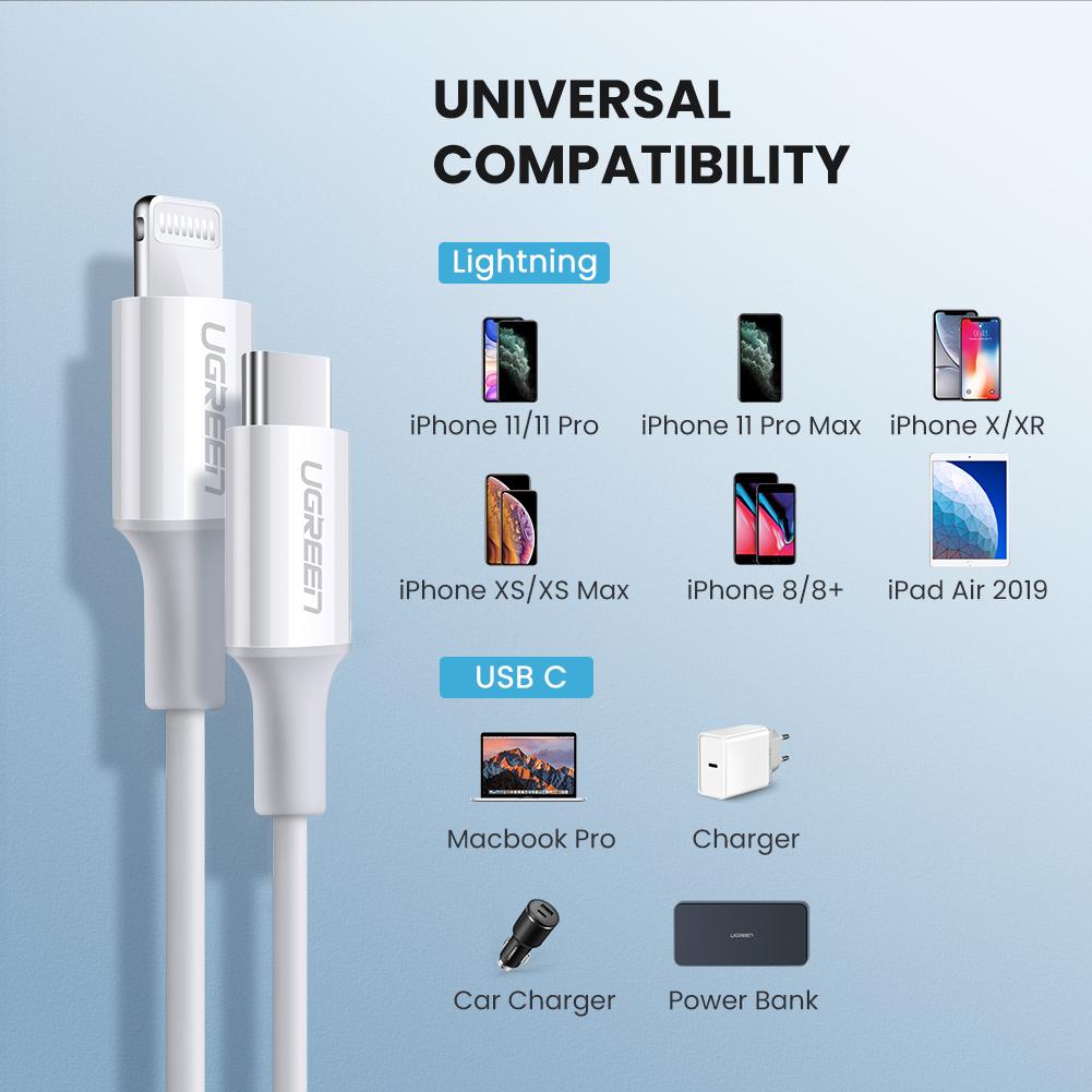 mousebows MFi USB-C to Lightning Charging Cable