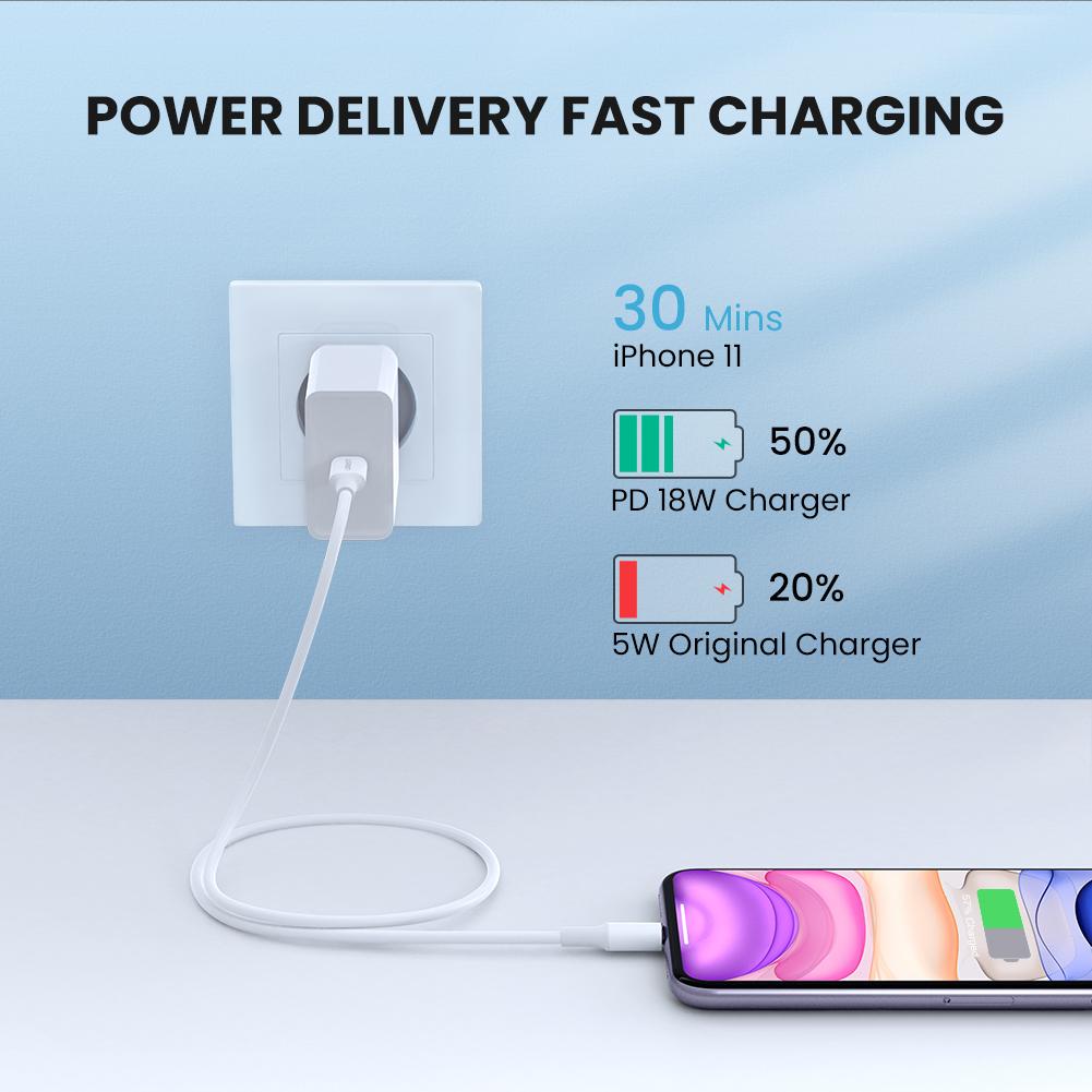 mousebows MFi USB-C to Lightning Charging Cable