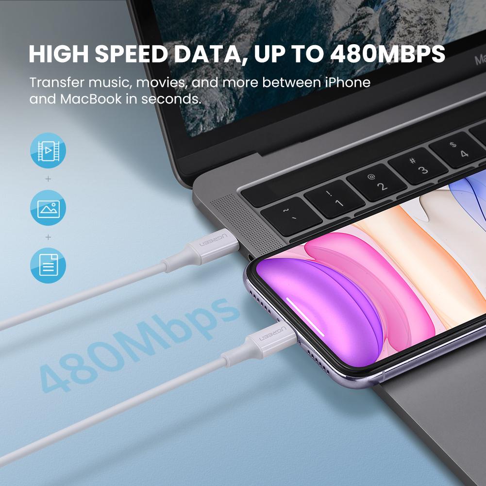 mousebows MFi USB-C to Lightning Charging Cable
