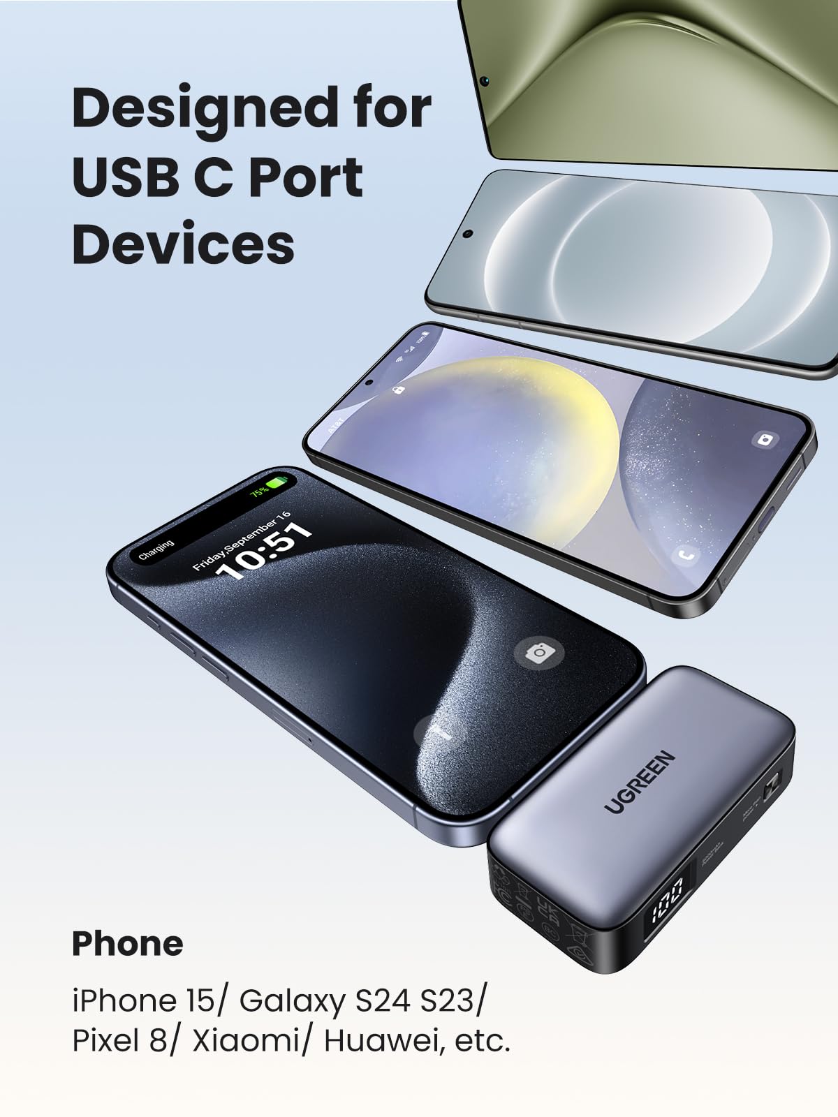 mousebows Mini 2-Port Power Bank 5000mAh 22.5W