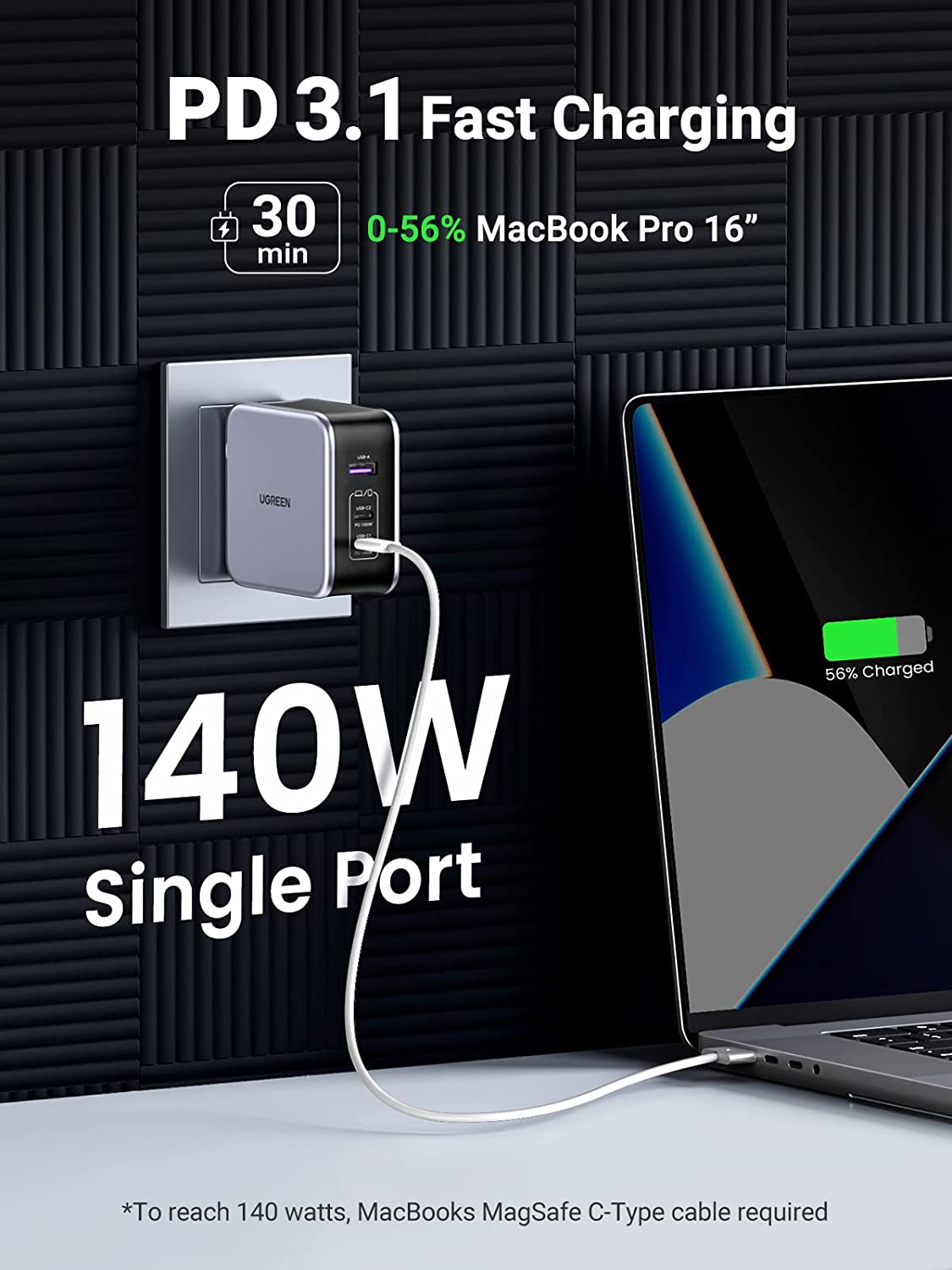 mousebows Nexode 140W 3-Port Charger