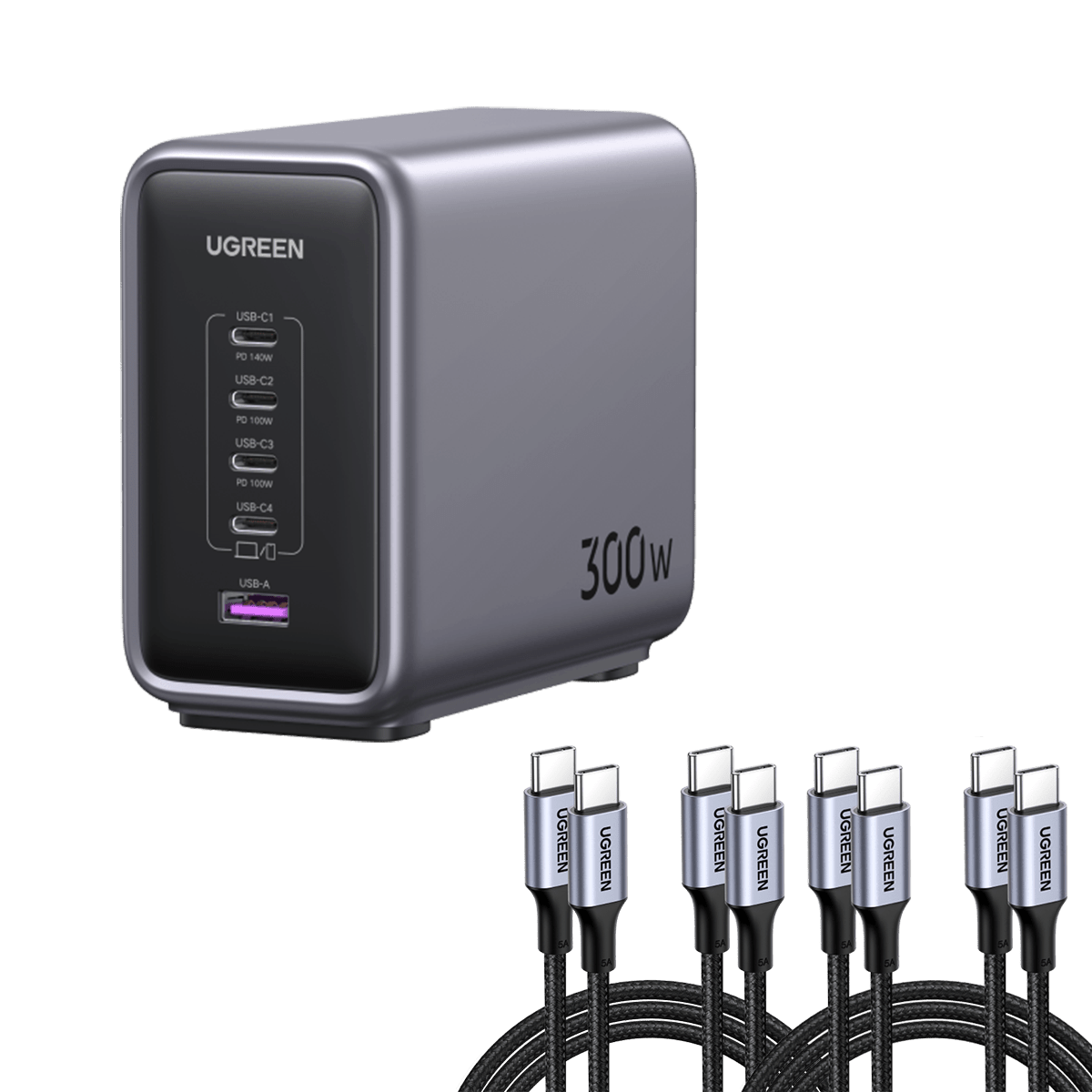 mousebows Nexode 300W 5-Port Desktop Charger
