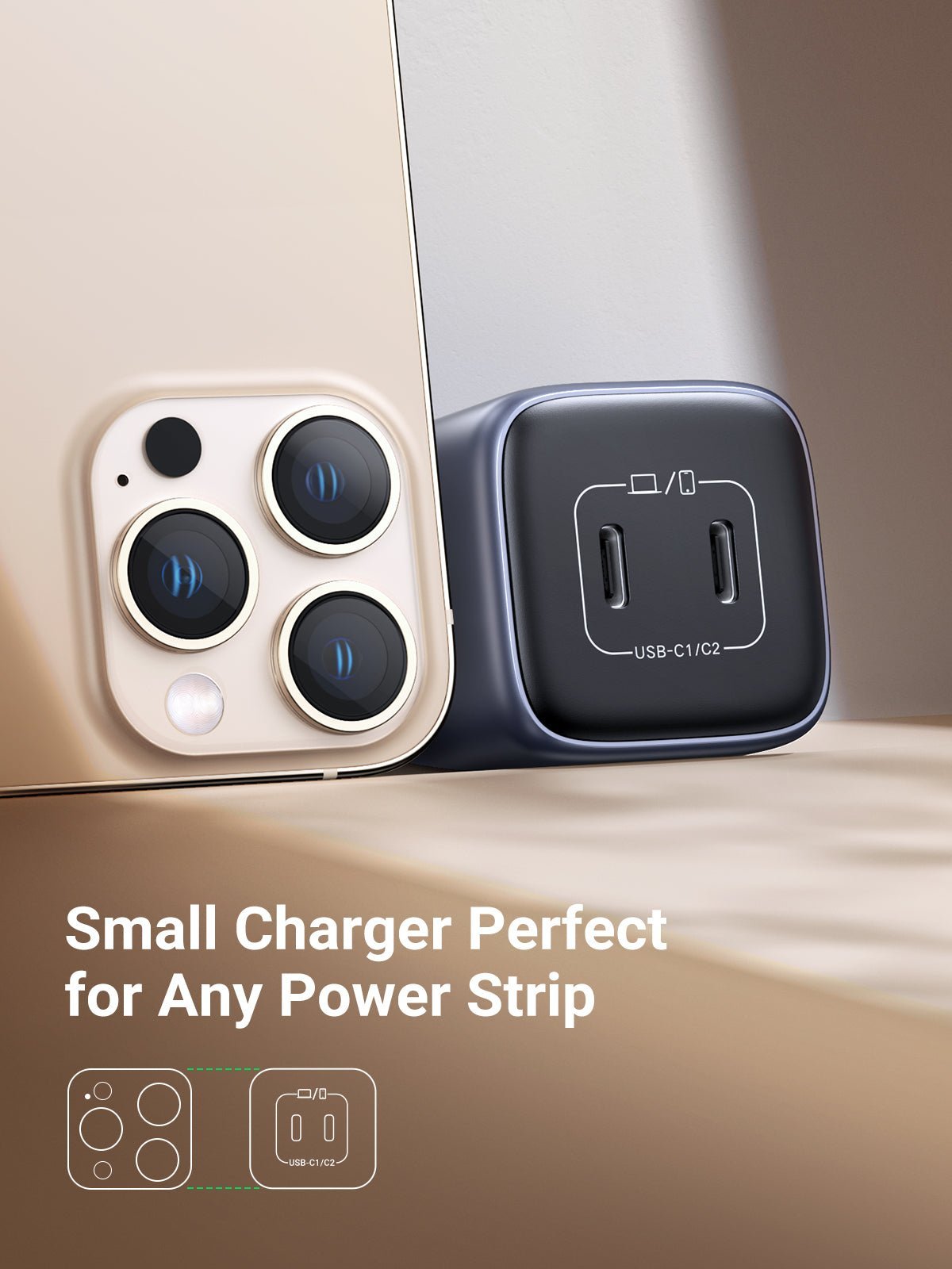 mousebows Nexode 45W 2-Port Charger