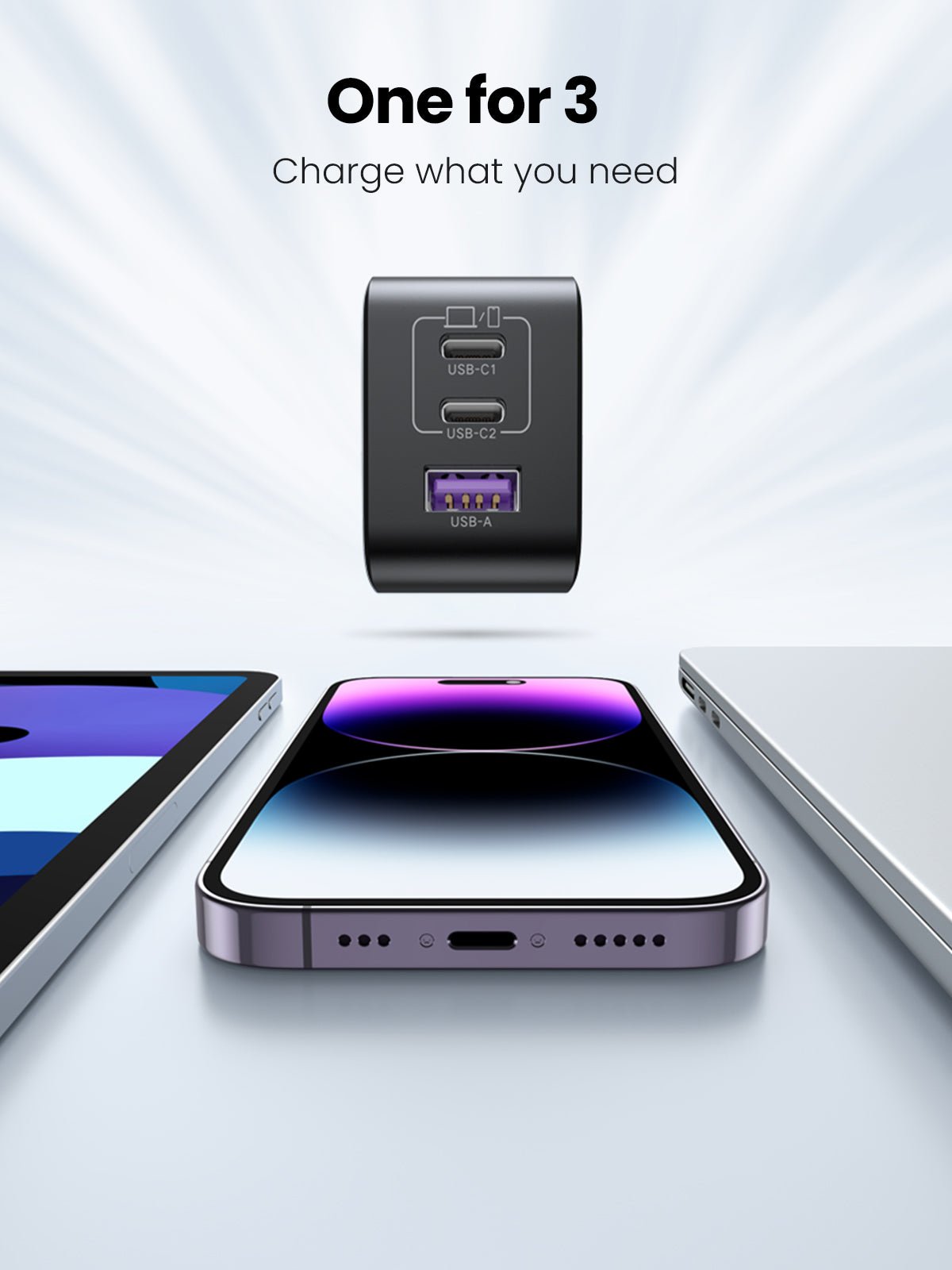 mousebows Nexode 65W 3-Port Charger