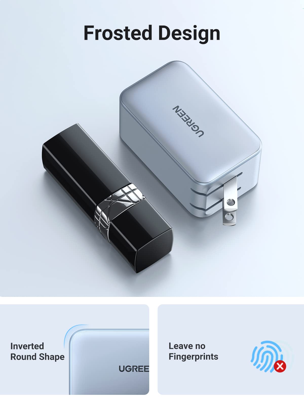 mousebows Nexode 65W USB C GaN Charger-3 Ports Wall Charger Bundle