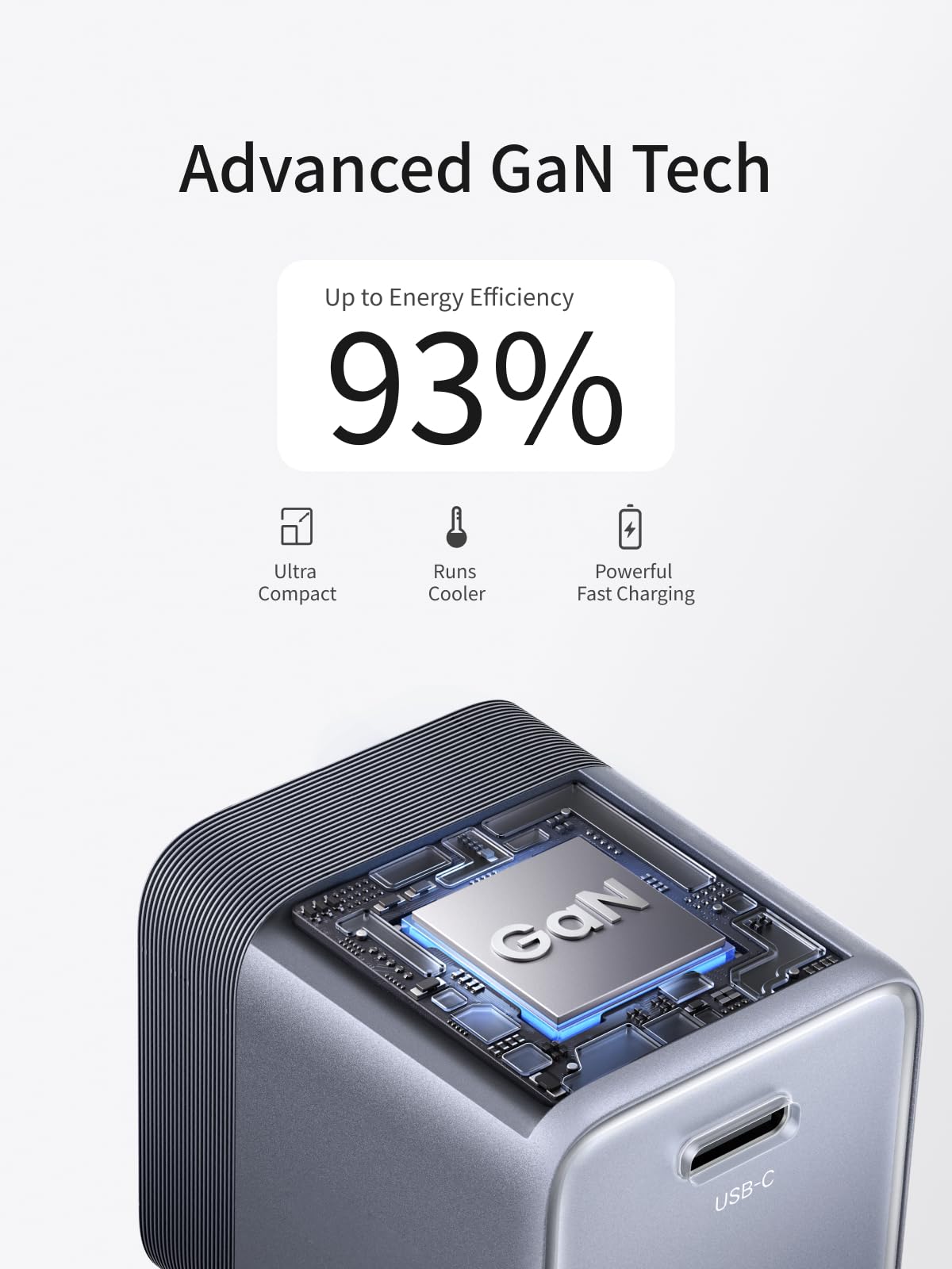 mousebows Nexode Air USB-C Charger (45W, GaN, Foldable Plug)