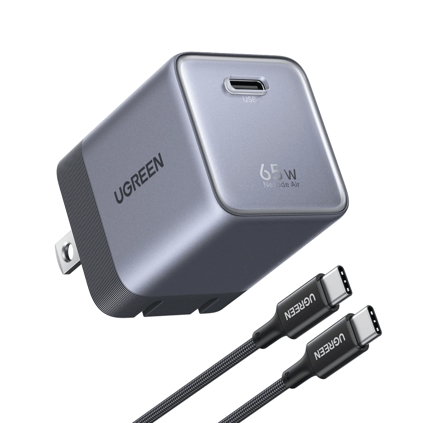 mousebows Nexode Air USB-C Charger (65W, GaN, Foldable Plug)