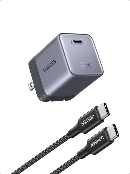 mousebows Nexode Air USB-C Charger (65W, GaN, Foldable Plug)