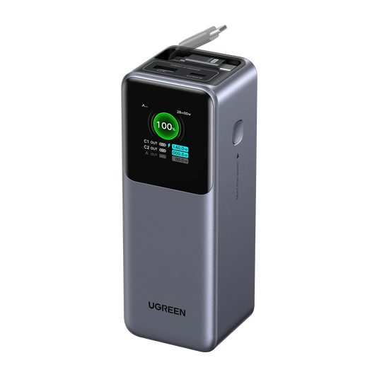 mousebows Nexode Power Bank 20000mAh 165W with Retractable USB-C Cable