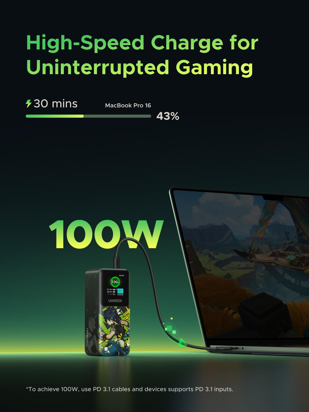 mousebows Nexode Powerbank Genshin Impact Edition