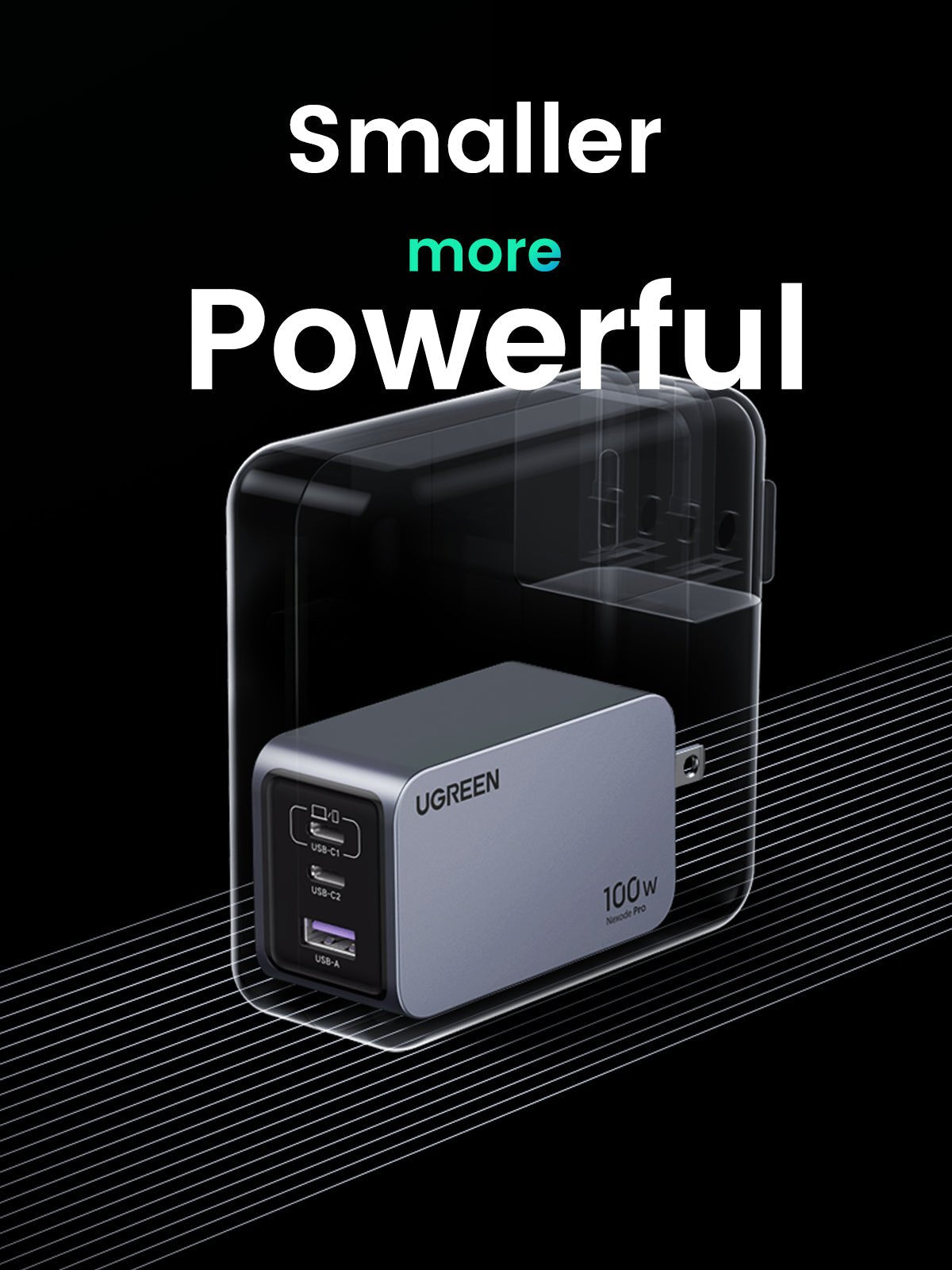 mousebows Nexode Pro 100W 3-Port Charger