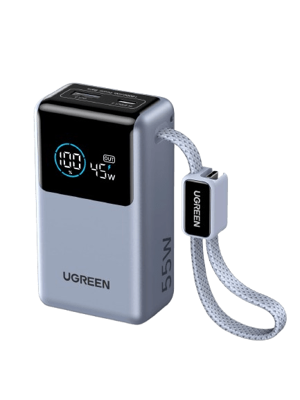 mousebows Nexode Pro Power Bank 10000mAh 45W with Built-in Cable