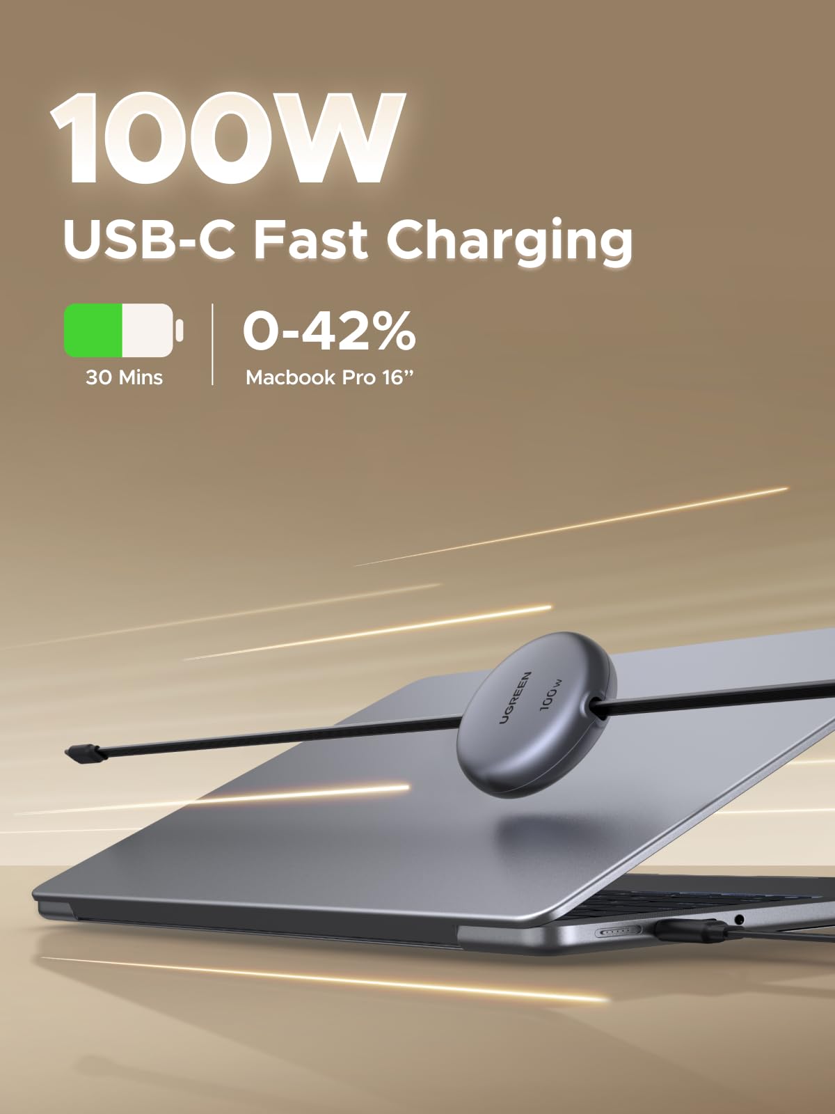 mousebows Nexode Retractable USB-C Cable 100W