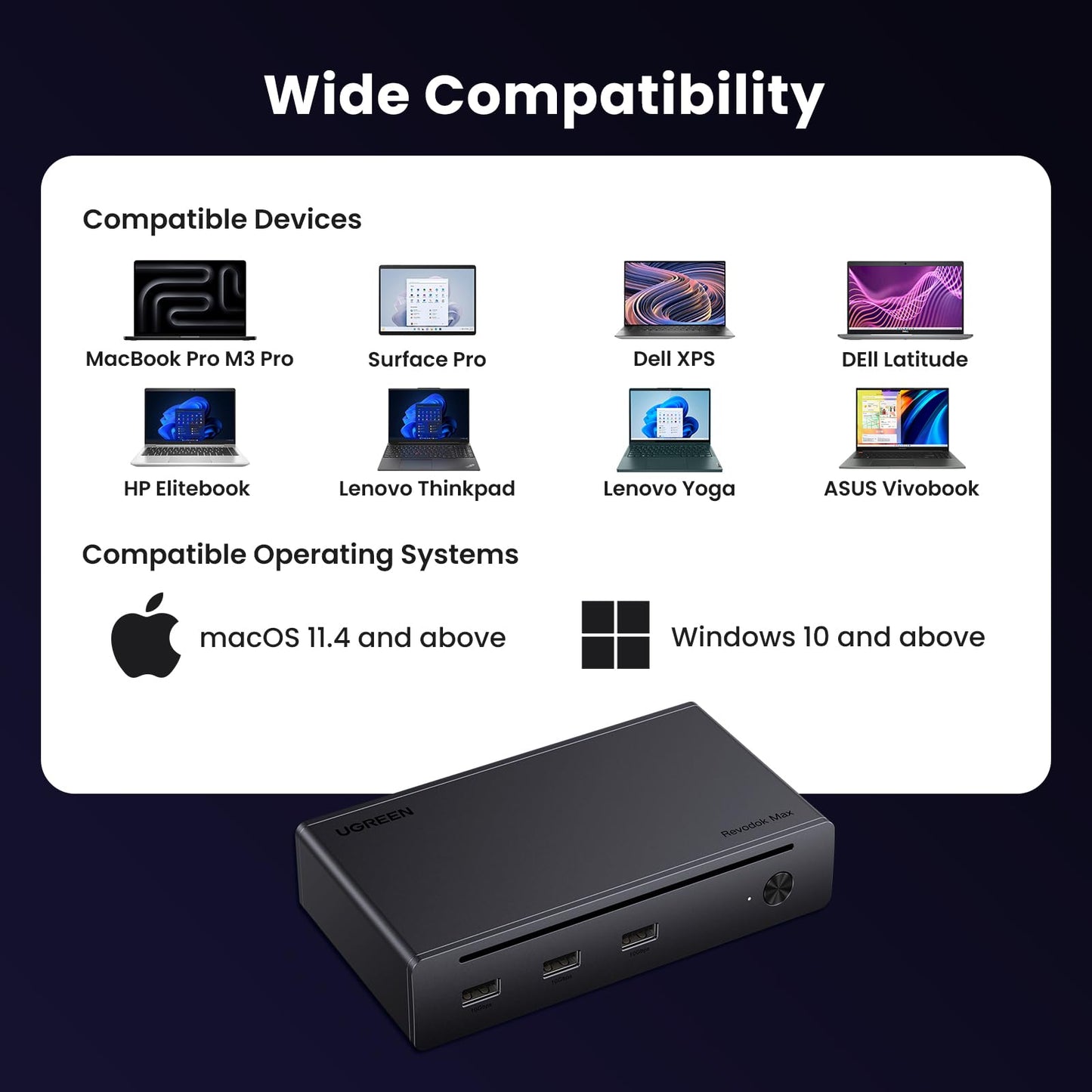 mousebows Revodok Max 8-in-1 Thunderbolt 4 Docking Station
