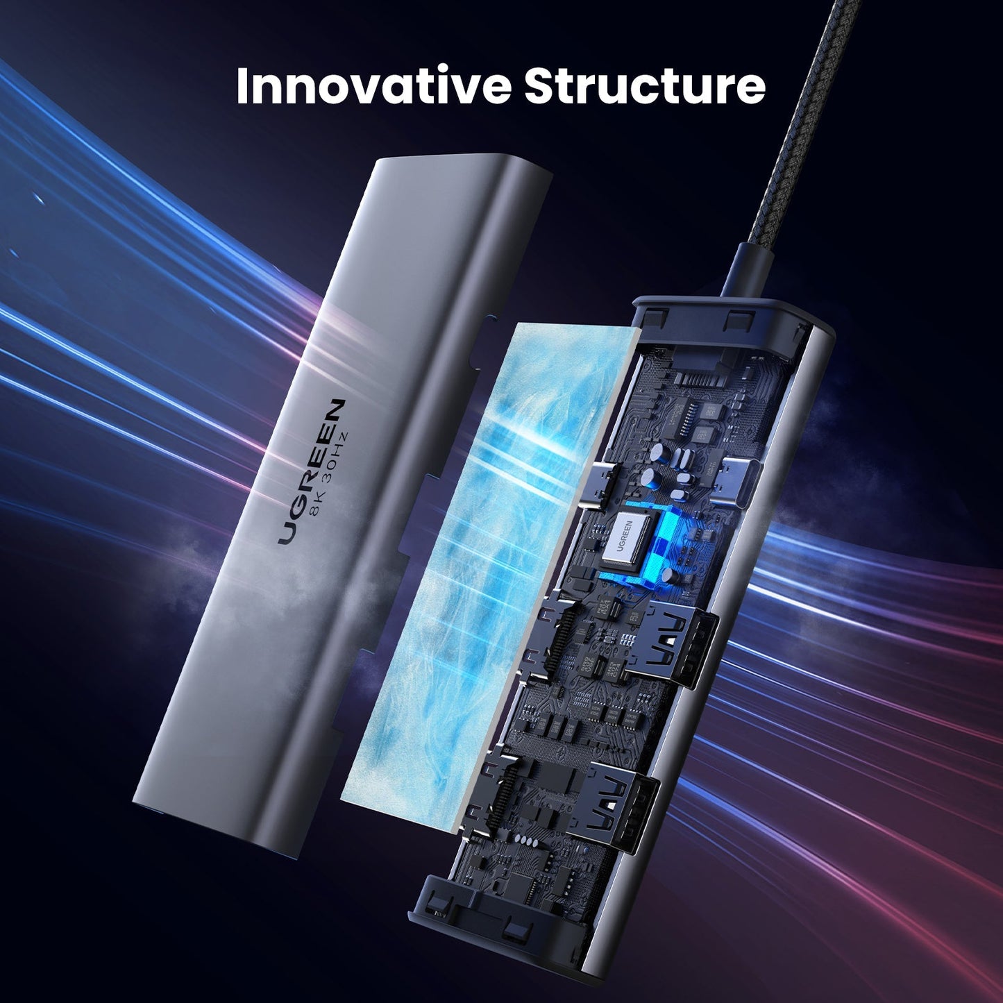 mousebows Revodok 206 6 in 1 USB-C Hub