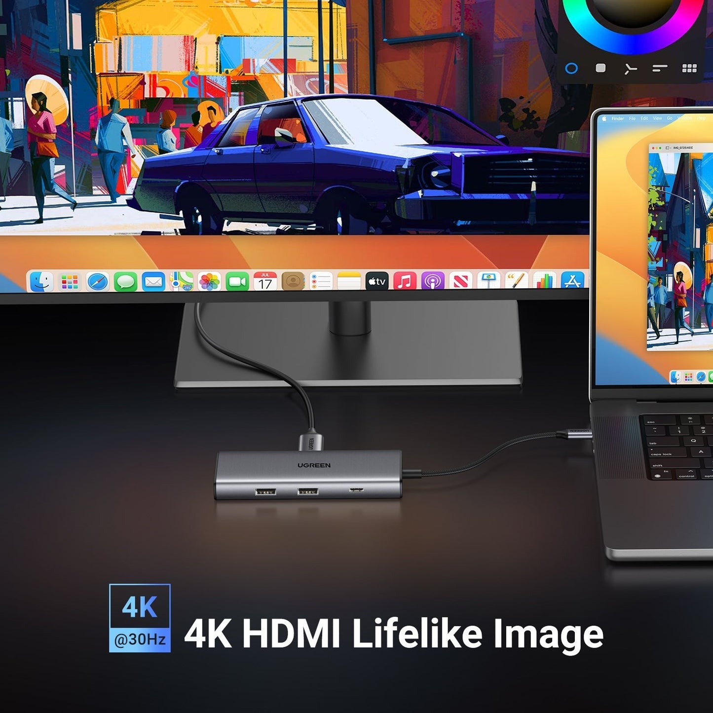 mousebows Revodok Pro 107 7 in 1 USB-C Hub