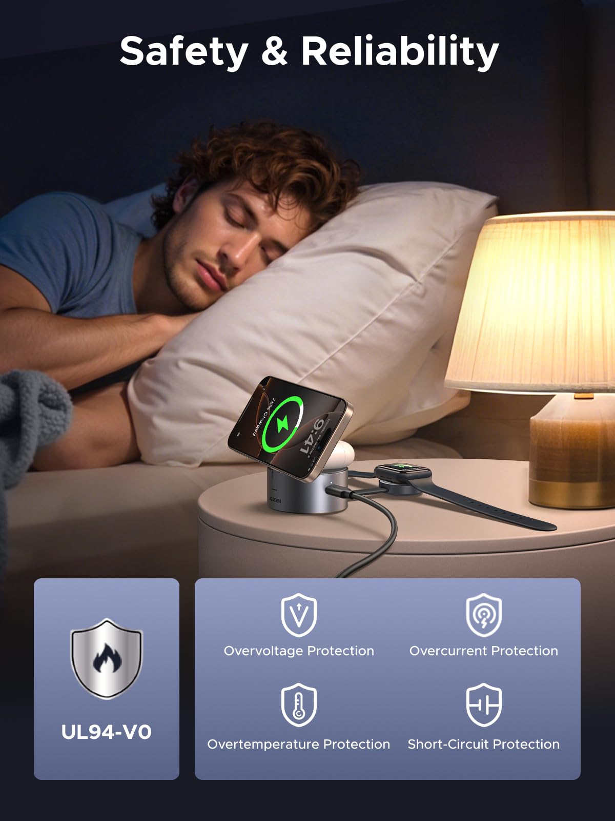 mousebows UNO 3-in-1 Magnetic Wireless Charger 25W (MagSafe compatible)