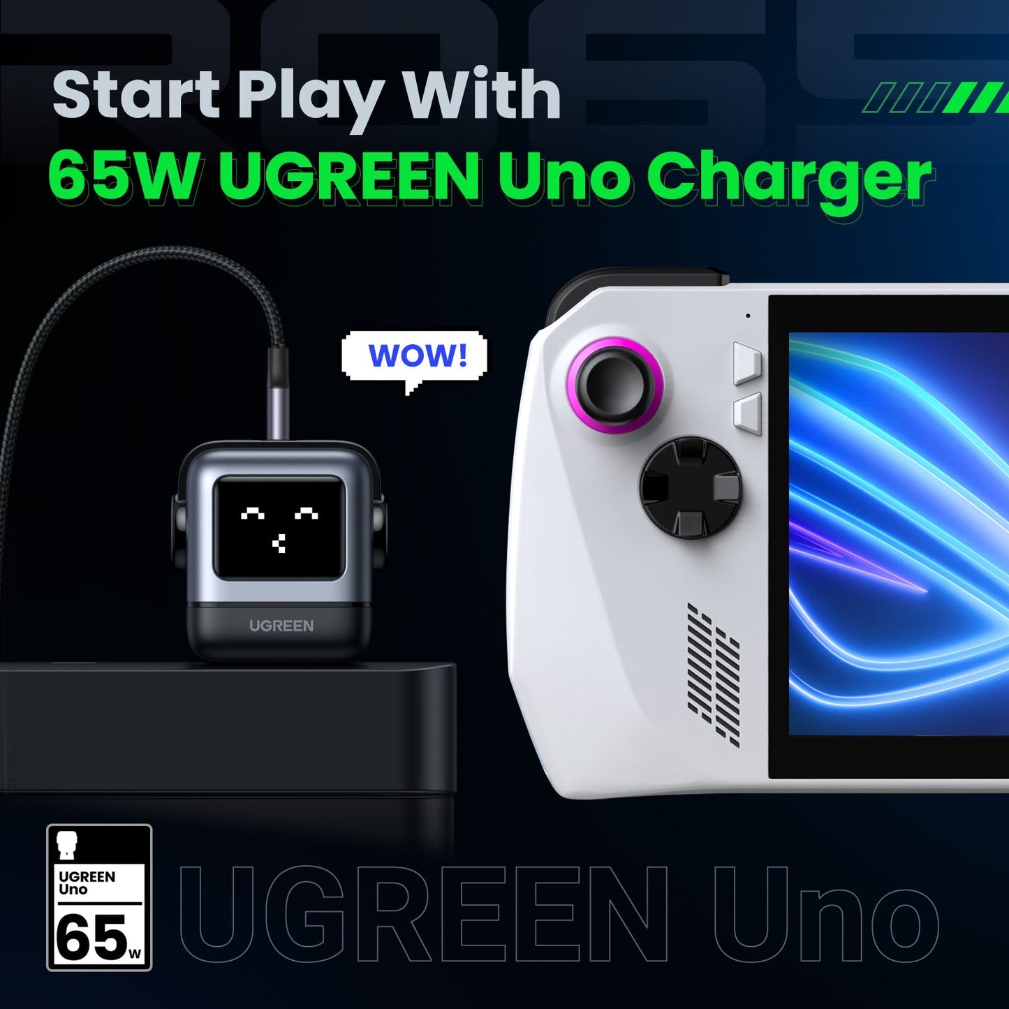 mousebows Uno 65W 3-Port Charger
