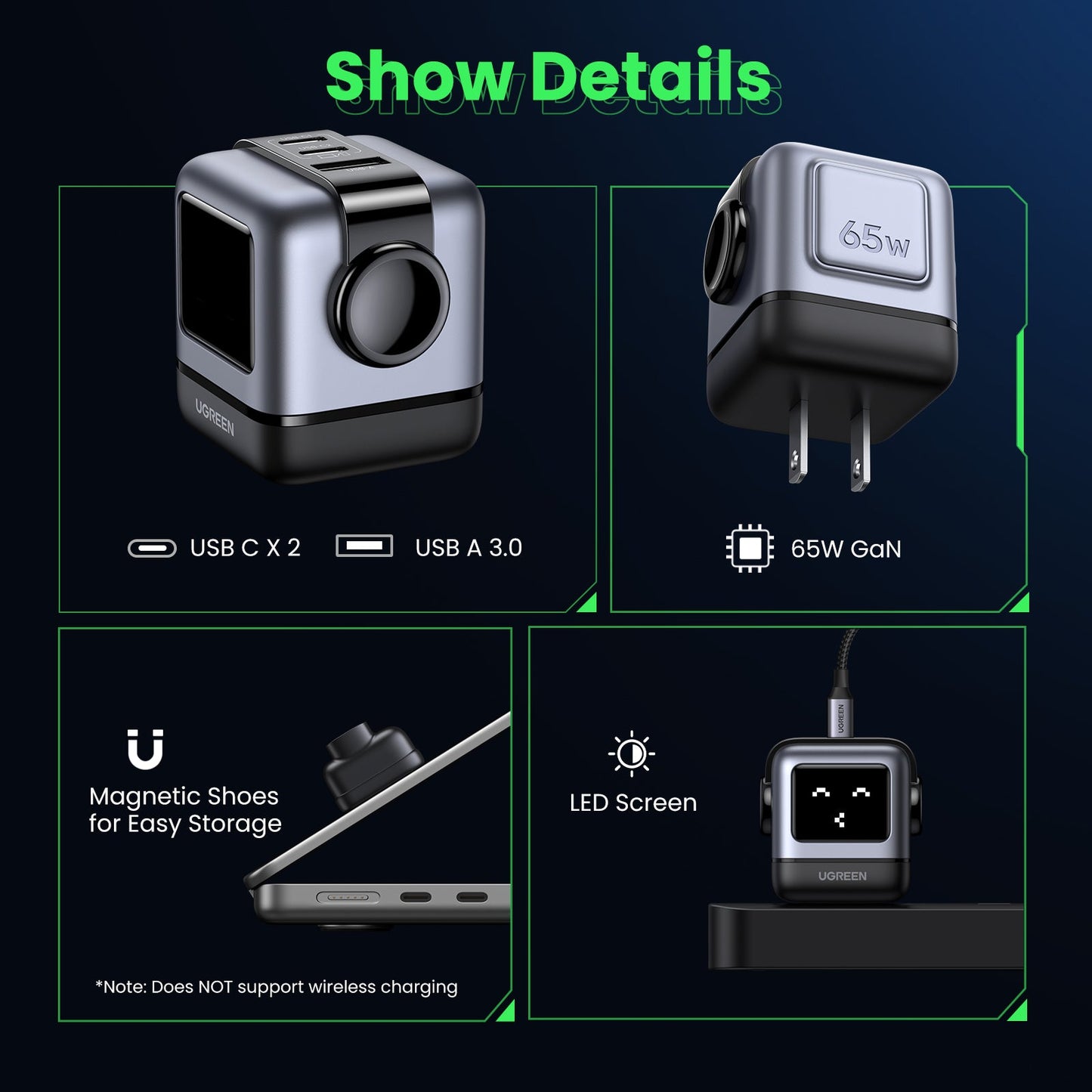 mousebows Uno 65W 3-Port Charger