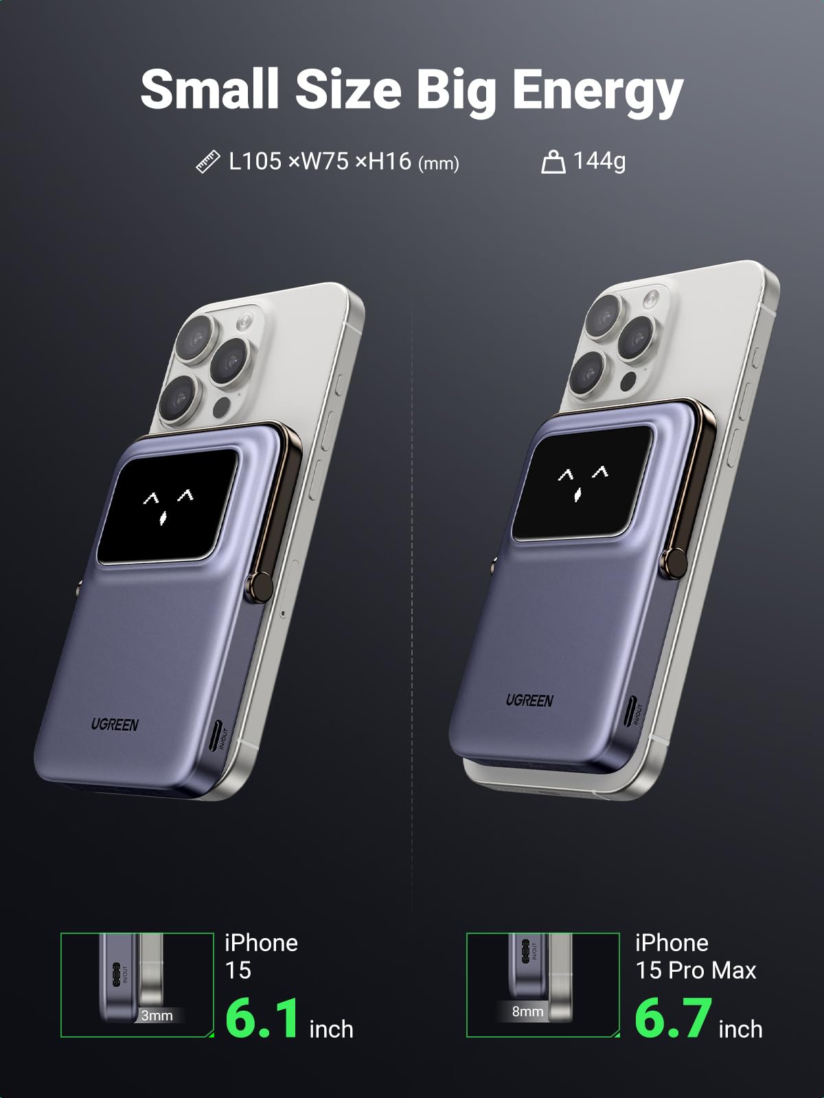 mousebows Uno Magnetic Wireless Power Bank 5000mAh Qi 7.5W