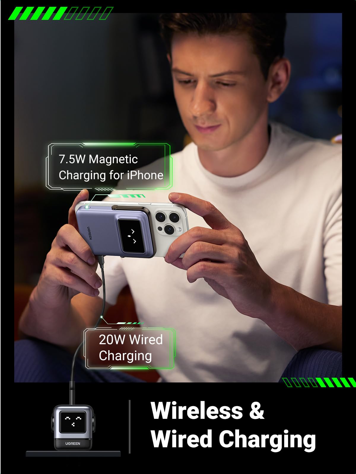mousebows Uno Magnetic Wireless Power Bank 5000mAh Qi 7.5W