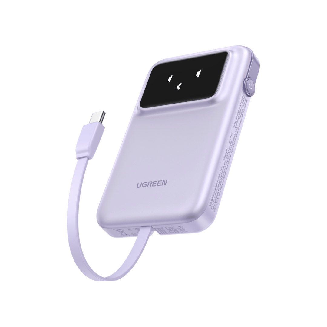 mousebows Uno Power Bank 10000mAh 30W with Built-in Cable