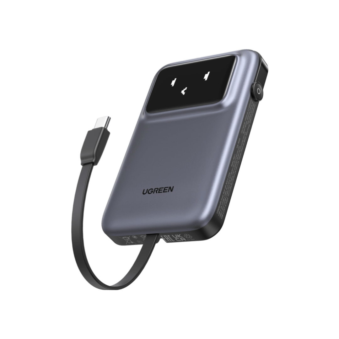 mousebows Uno Power Bank 10000mAh 30W with Built-in Cable