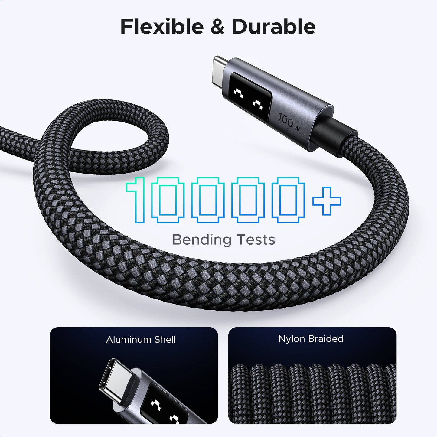 mousebows Uno USB-C to USB-C Cable 100W