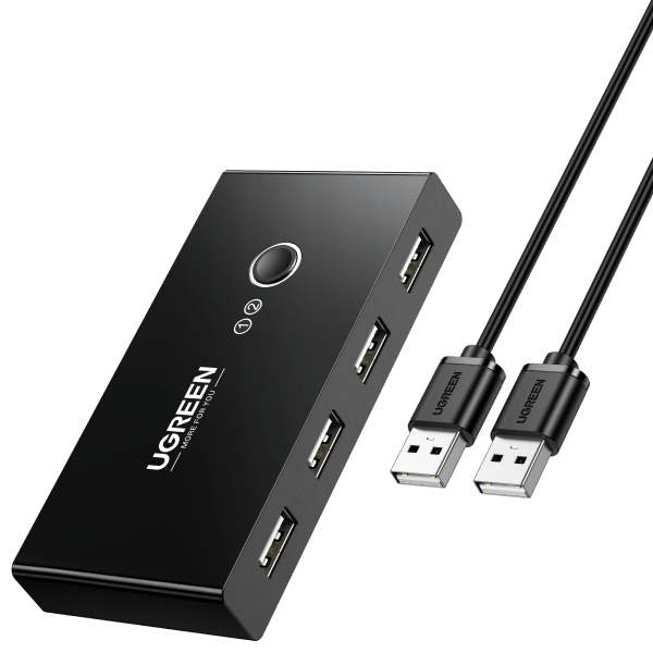 mousebows USB 2.0 Switch 2 In 4 Output USB KVM Switch