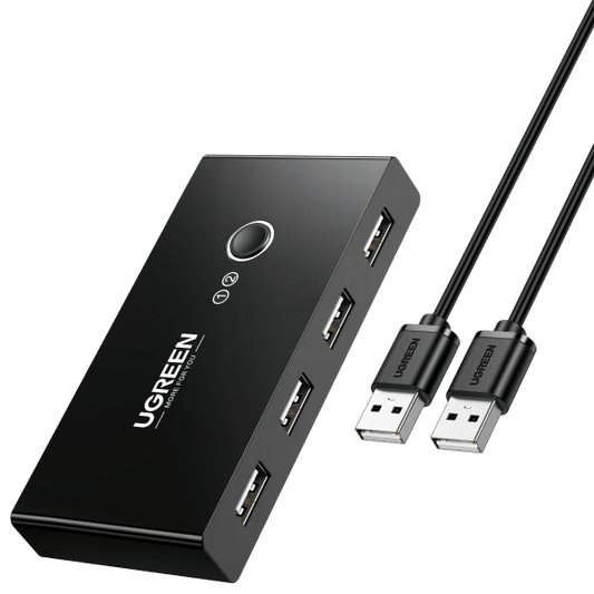 mousebows USB 2.0 Switch 2 In 4 Output USB KVM Switch