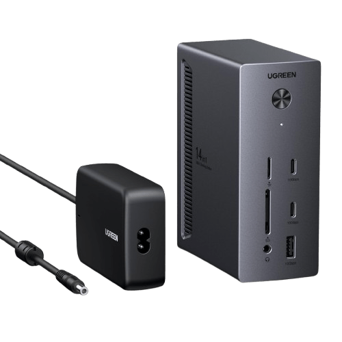 mousebows USB-C Docking Station 3 Monitors 4K - 10Gbps & 100W Charging