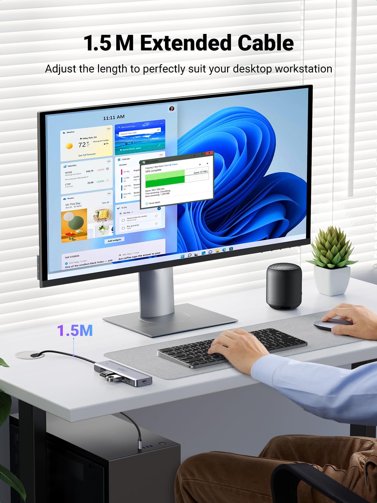mousebows USB C Hub 4 Ports