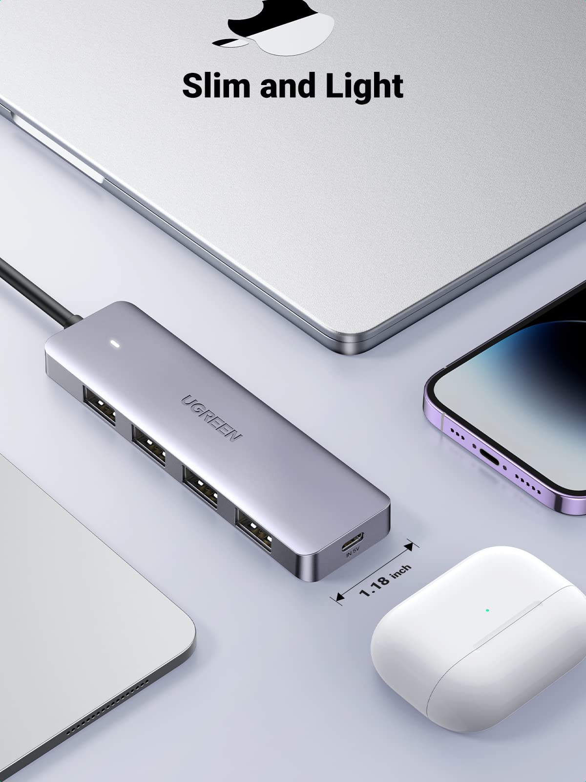 mousebows USB C Hub 4 Ports, USB C to USB Hub