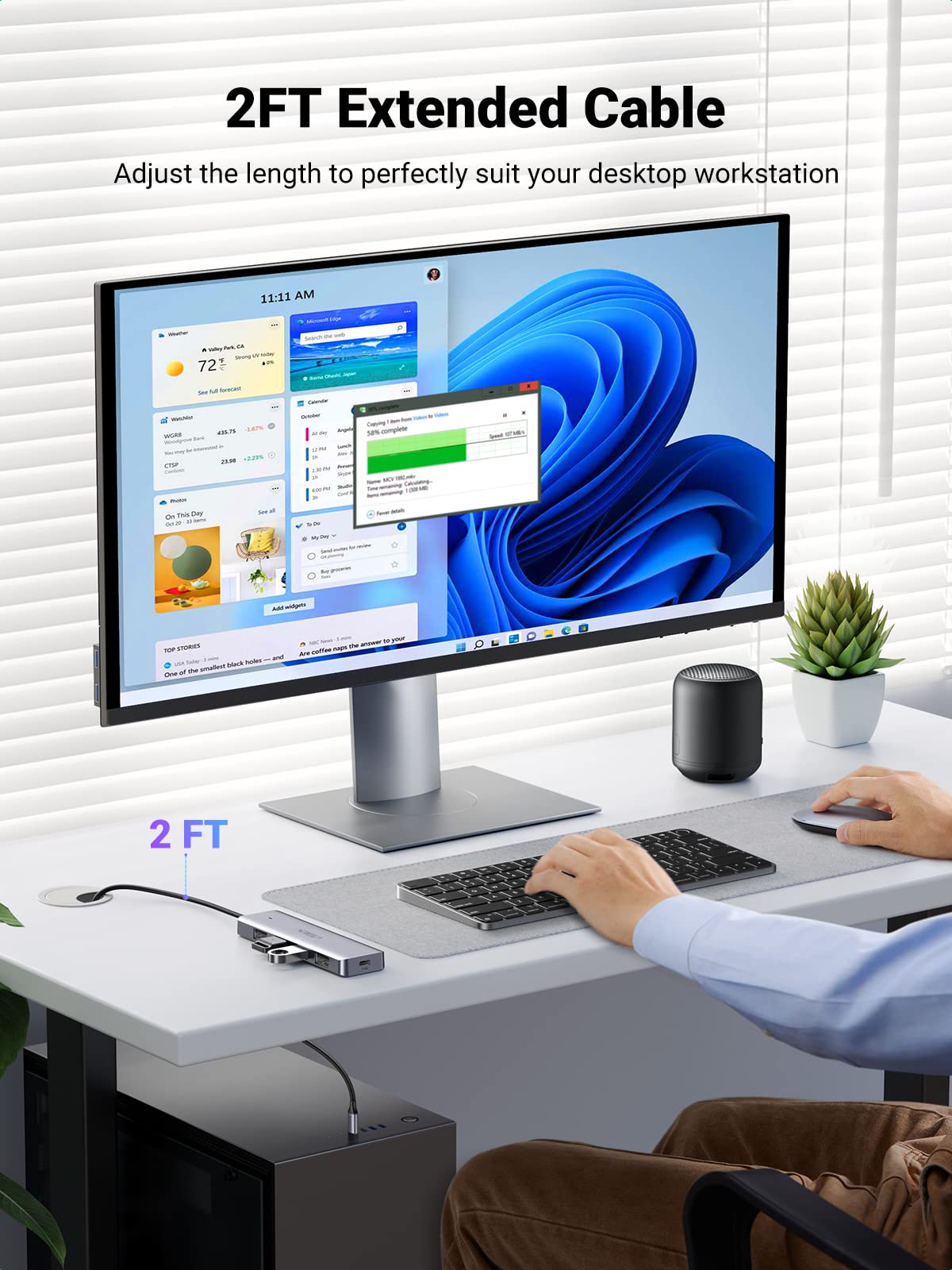 mousebows USB C Hub 4 Ports, USB C to USB Hub