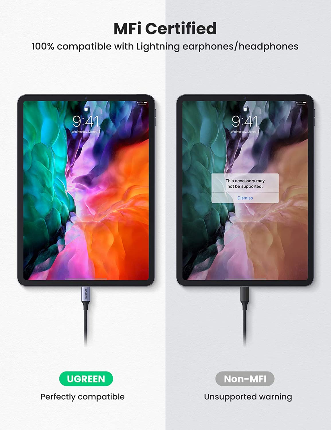mousebows USB C to Lightning Audio Adapter
