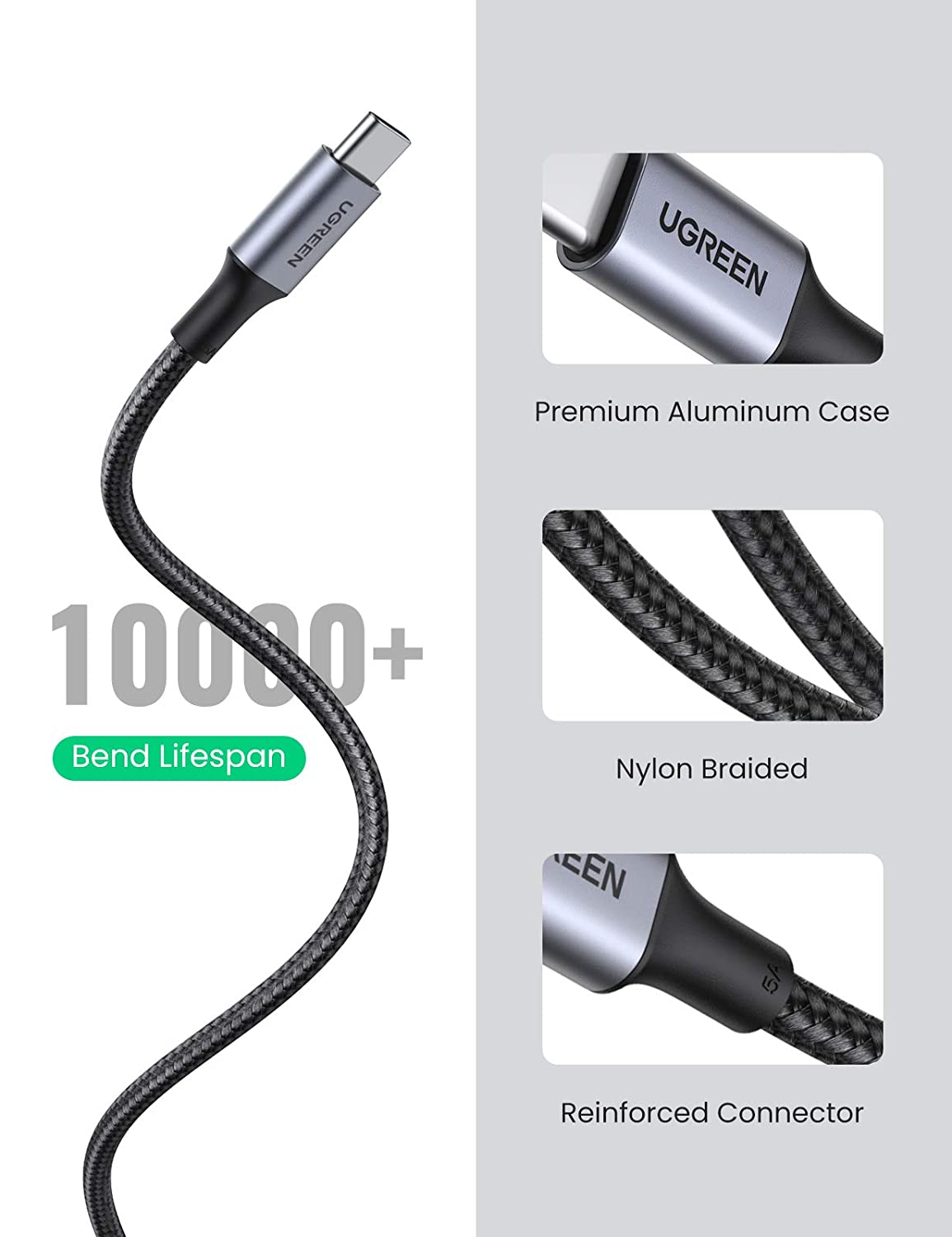 mousebows USB C to USB C 100W Fast Cable 2 Pack
