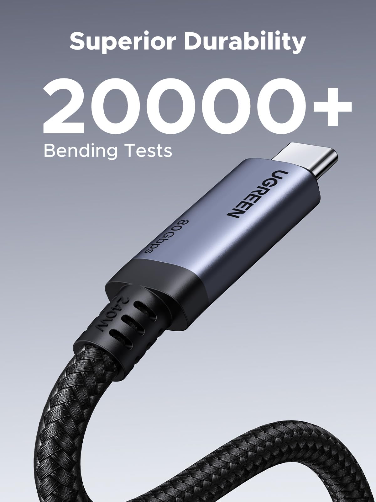 mousebows USB4 Gen4 240W USB-C to USB-C Cable
