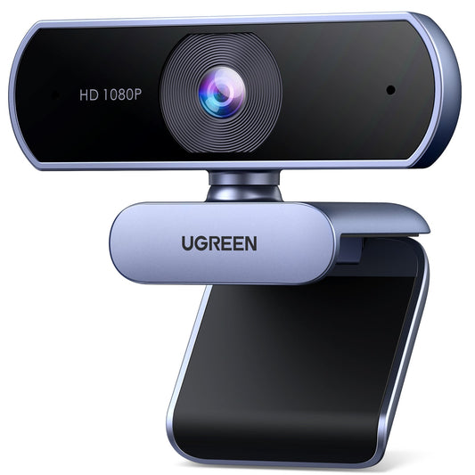mousebows Webcam, 1080P@30FPS Web Camera with 2 Noise Canceling Microphones, Plug and Play, Auto Light Correction, 85° View USB Video Webcam